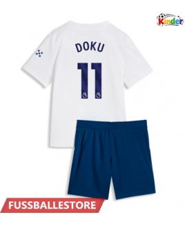 Günstige Manchester City Jeremy Doku #11 3rd trikot Kinder 2026-27 Kurzarm (+ Kurze Hosen)